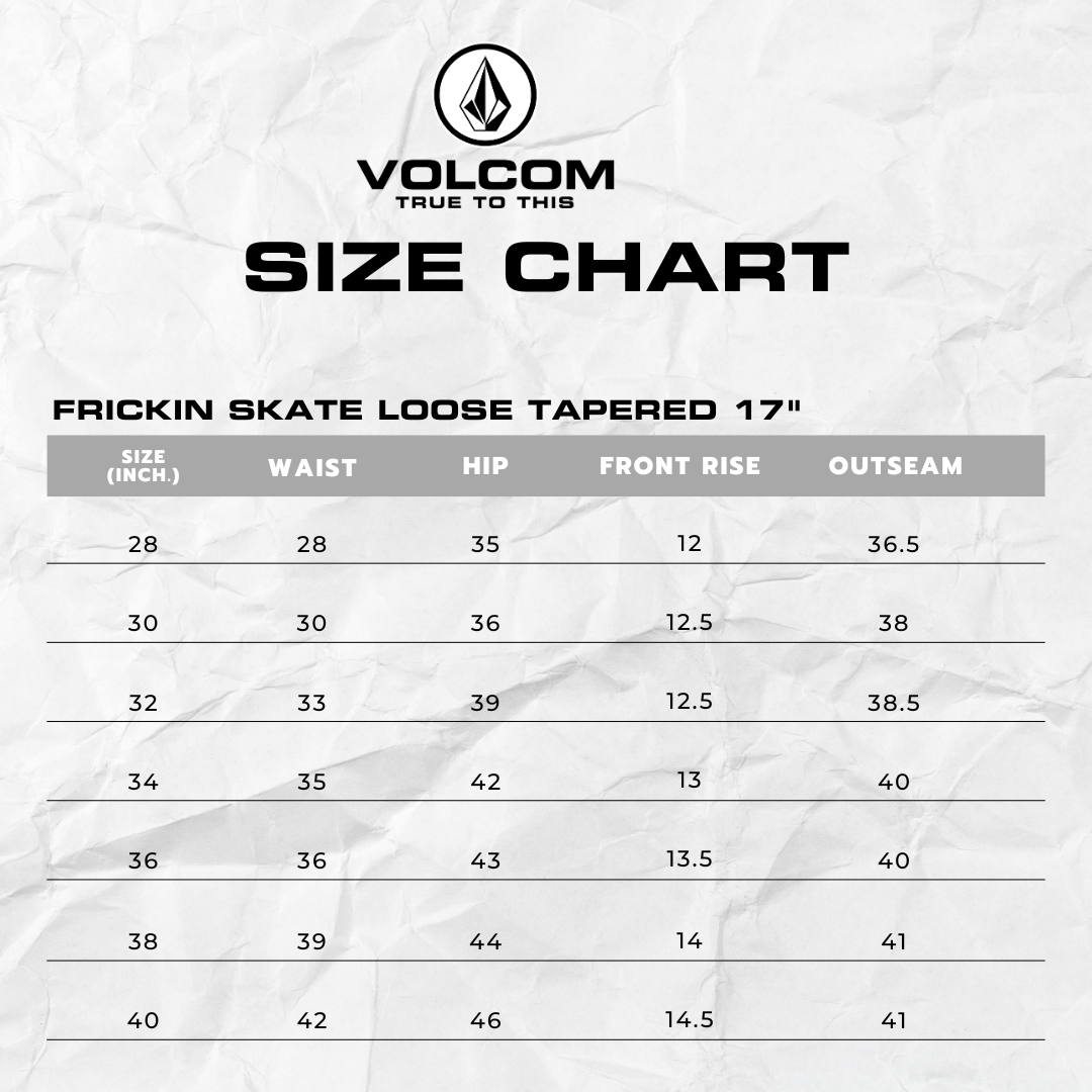 VOLCOM FRICKIN SKATE LOOSE TAPERED V17