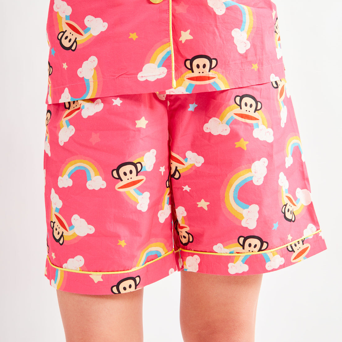 PAUL FRANK WOMENS JULIUS IT'S RAINBOW SS SHORTS SET