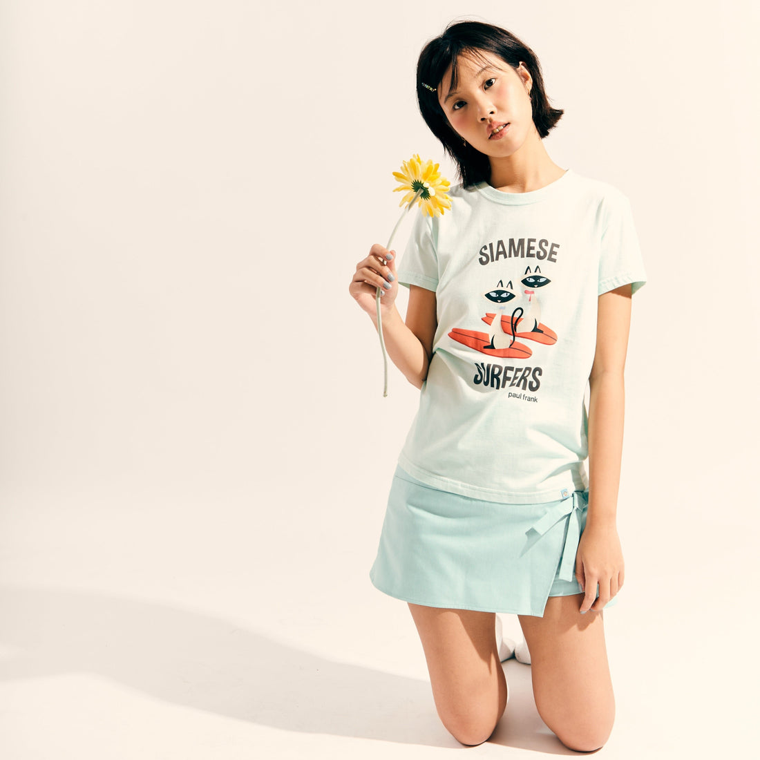 PAUL FRANK WOMENS SIAMESE SURFERS SS TEE