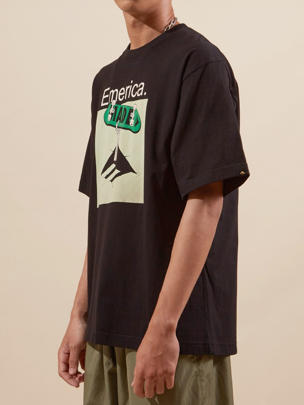 EMERICA MEN SKELETON CREW S/S TEE