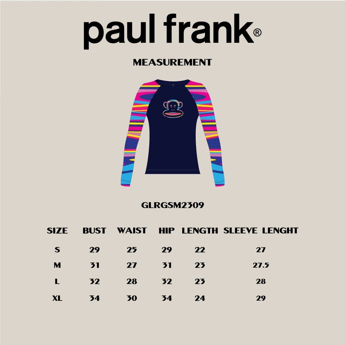 PAUL FRANK WOMENS SWEET JULIUS COLOR SPLASH RASHGUARD